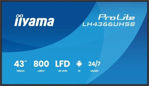 iiyama LH4366UHSB-B1AG 43 inç ekran