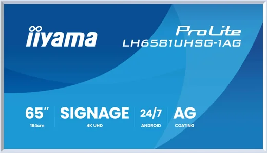 iiyama LH6581UHSG-1AG 65 inç dijital signage ekran