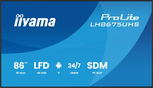 iiyama LH8675UHS-B2AG 86 inç ekran